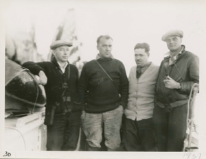 Image: Radio operators at Resolution Island: H. Leslie Baxter, F. Ric...
